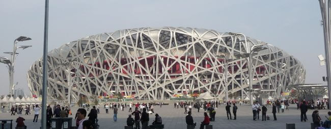 Das Nationalstadion in Peking: „Vogelnest“