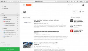 Finde mit Feedly schnell neue Inhalte