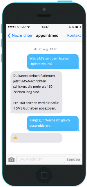 SMS mit mehr als 160 Zeichen senden