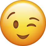 Zwinkerndes Emoji