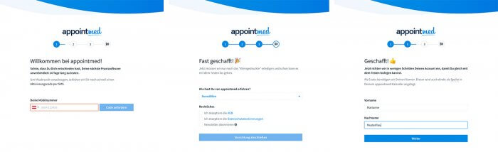 appointmed Account Aktivierung