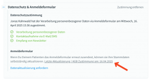 AGB Zustimmung: Patientenakte