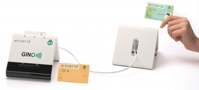 e-Card stecken