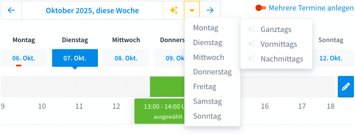 Erster möglicher Termin