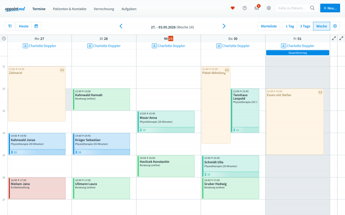 Externe Kalender in appointmed anzeigen
