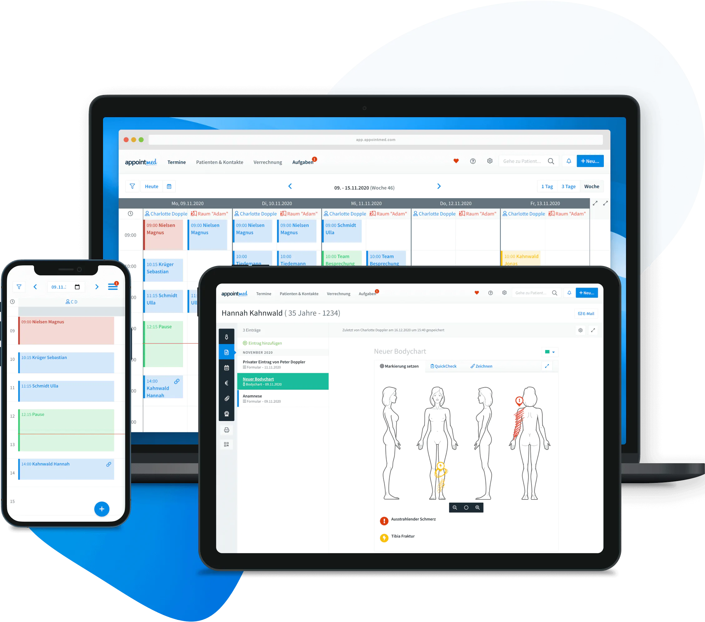 appointmed, die Praxissoftware für Deinen PC, Tablet oder Smartphone