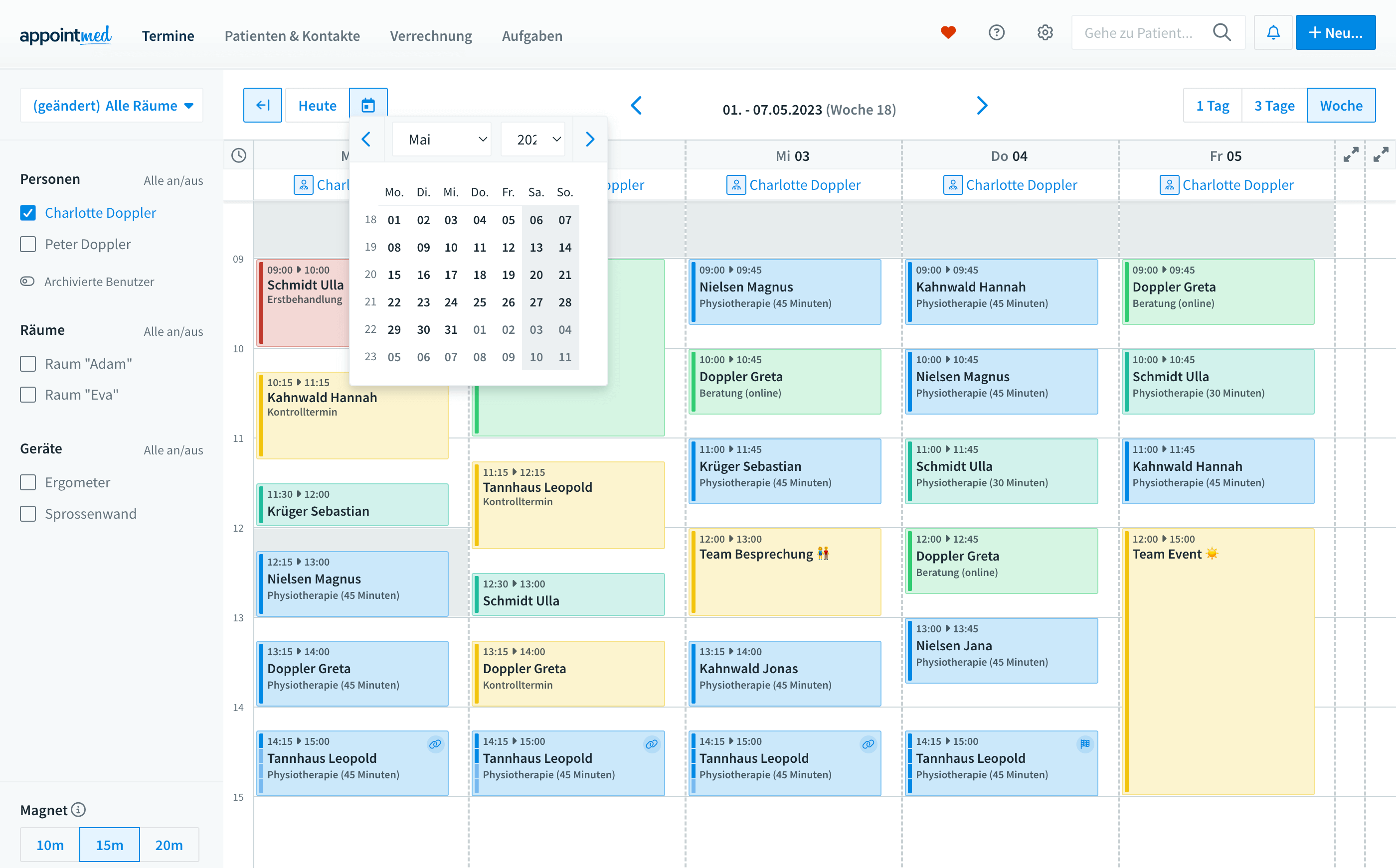 Der Terminkalender für ErnährungsberaterInnen