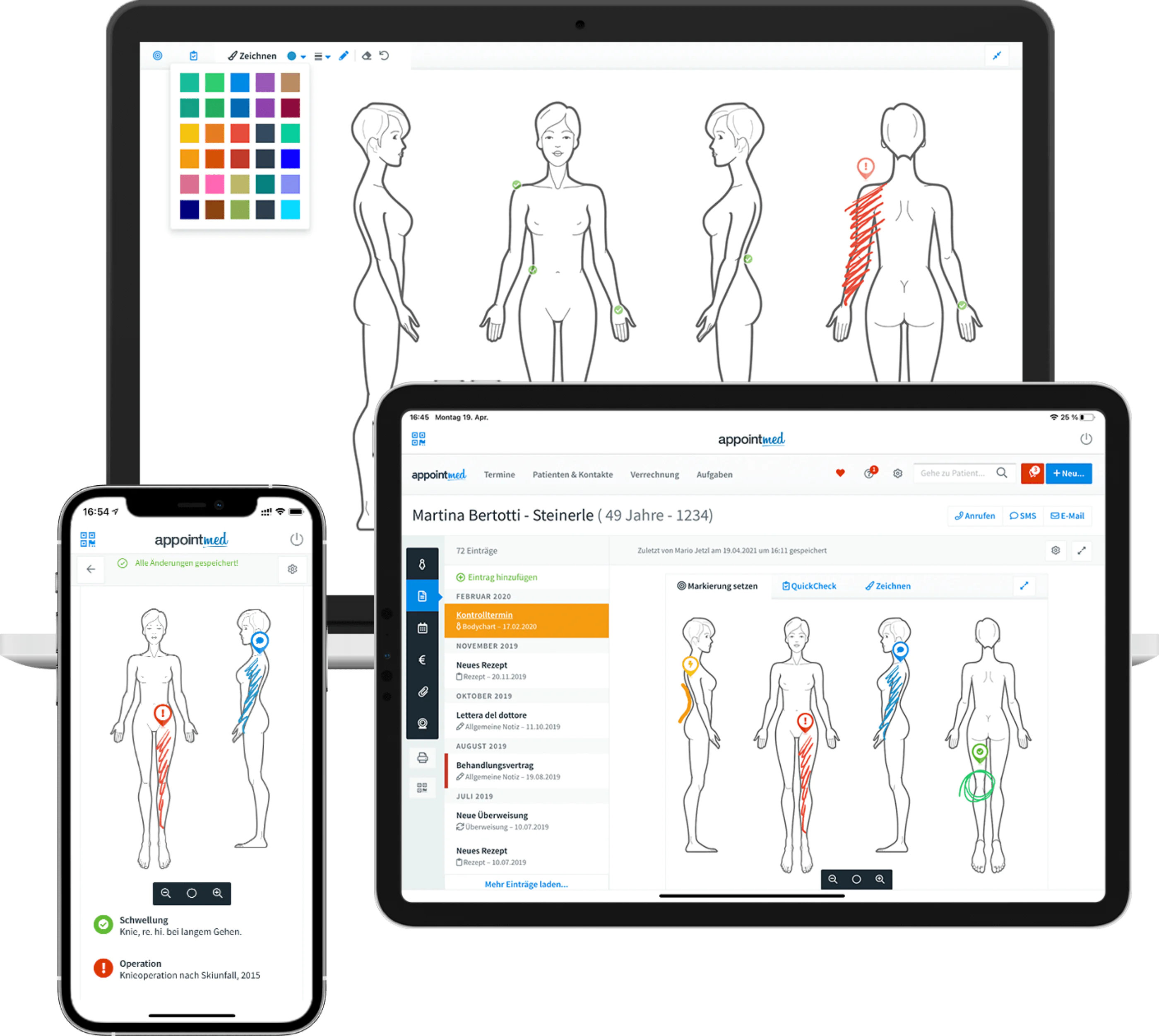 appointmed - Mobile Physio App für Tablets und Smartphones