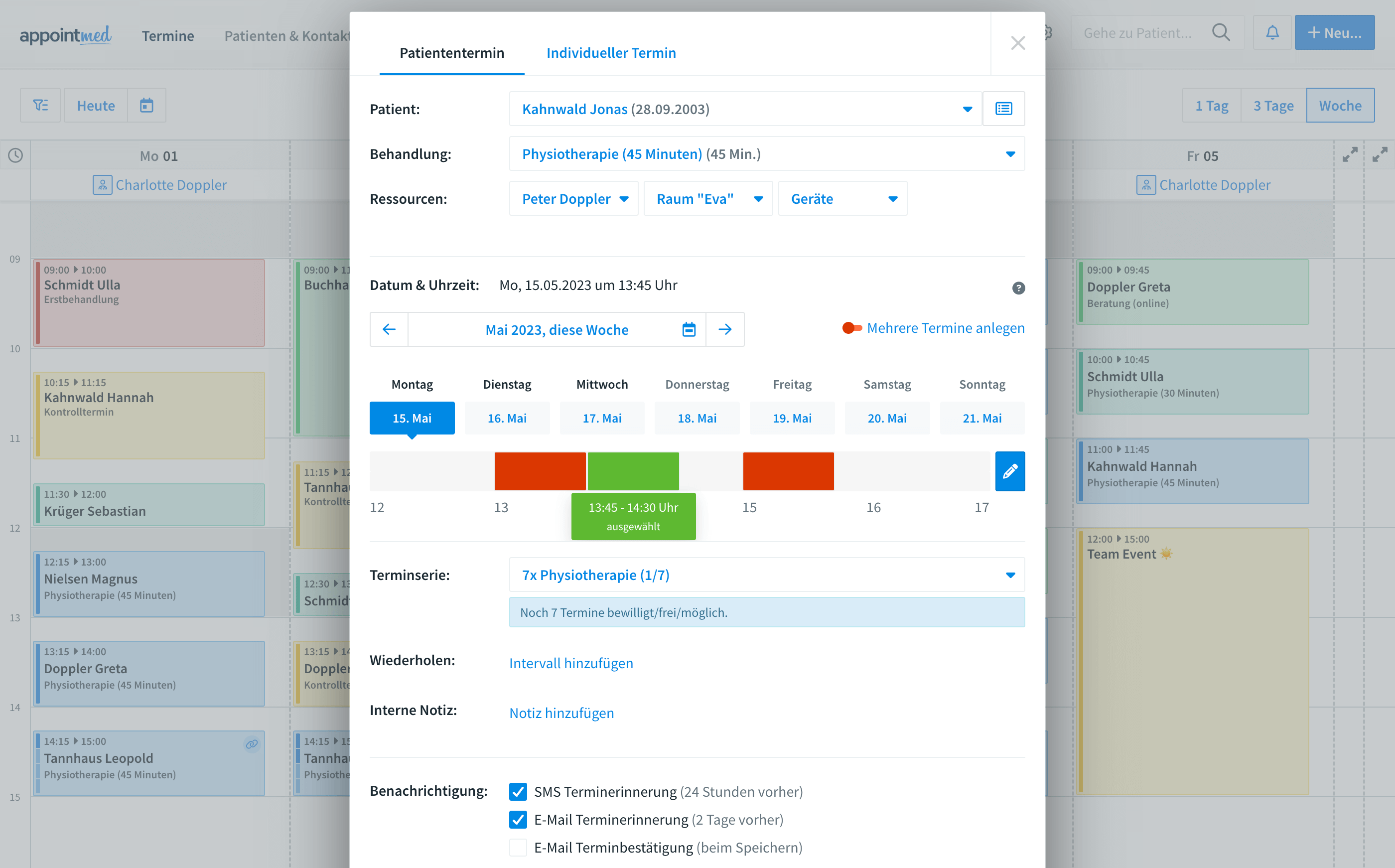 Intelligente Terminplanung für Personal Trainer